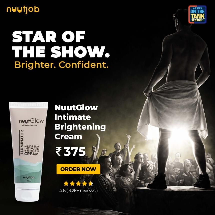 Nuutjob intimate brightening cream ad